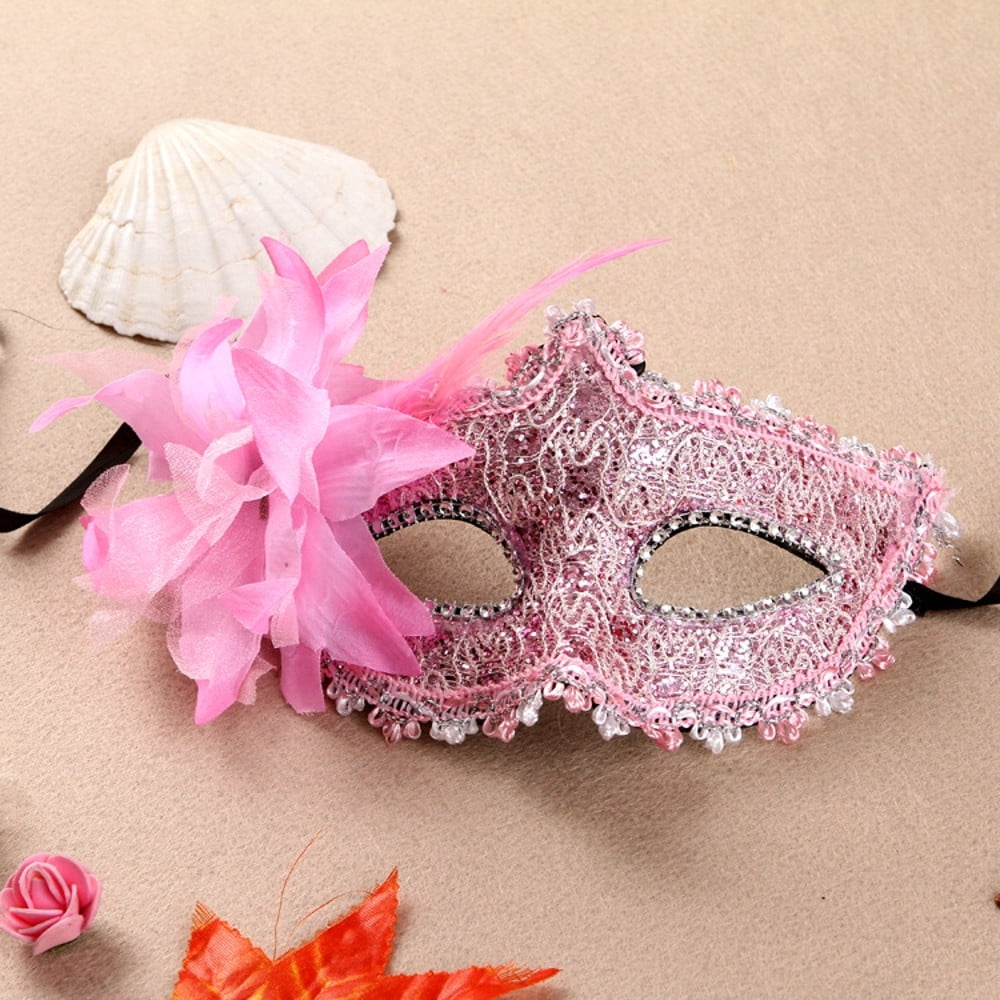 Women Men Black Lace Eye Face Mask Masquerade Party Ball Prom Costume Charm L 