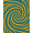 Orange, Pattern 2, variant on ODIKA 2x3 Machine Washable Non-Slip Area Rug, Modern Spiral Vortex Artistic Statement High Traffic Rug, Turquoise, 496952