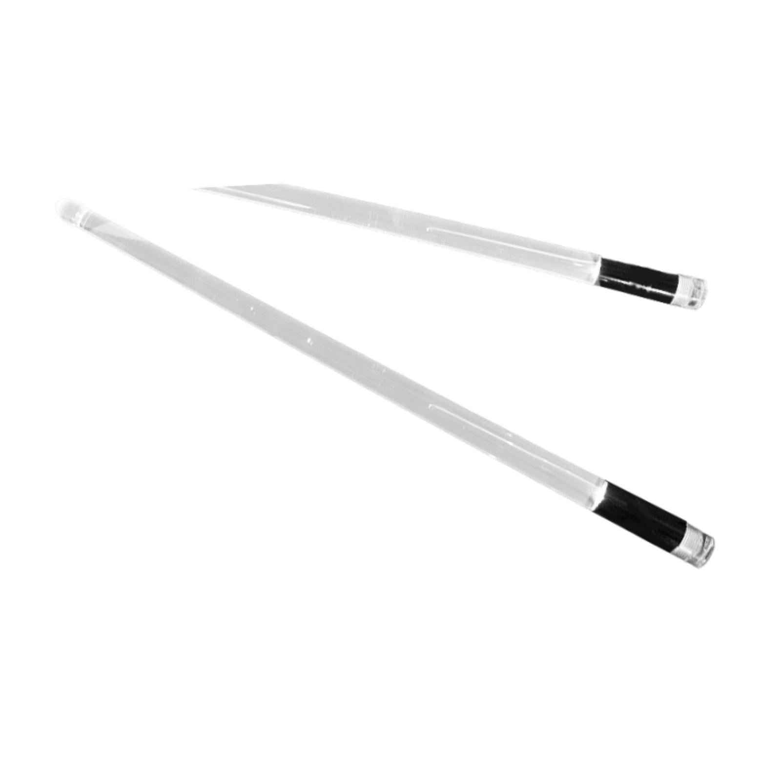 LeeQinersw 2 Pieces Lights up Drum Sticks Musical Instrument Anti Slip Portable Drum Mallet white