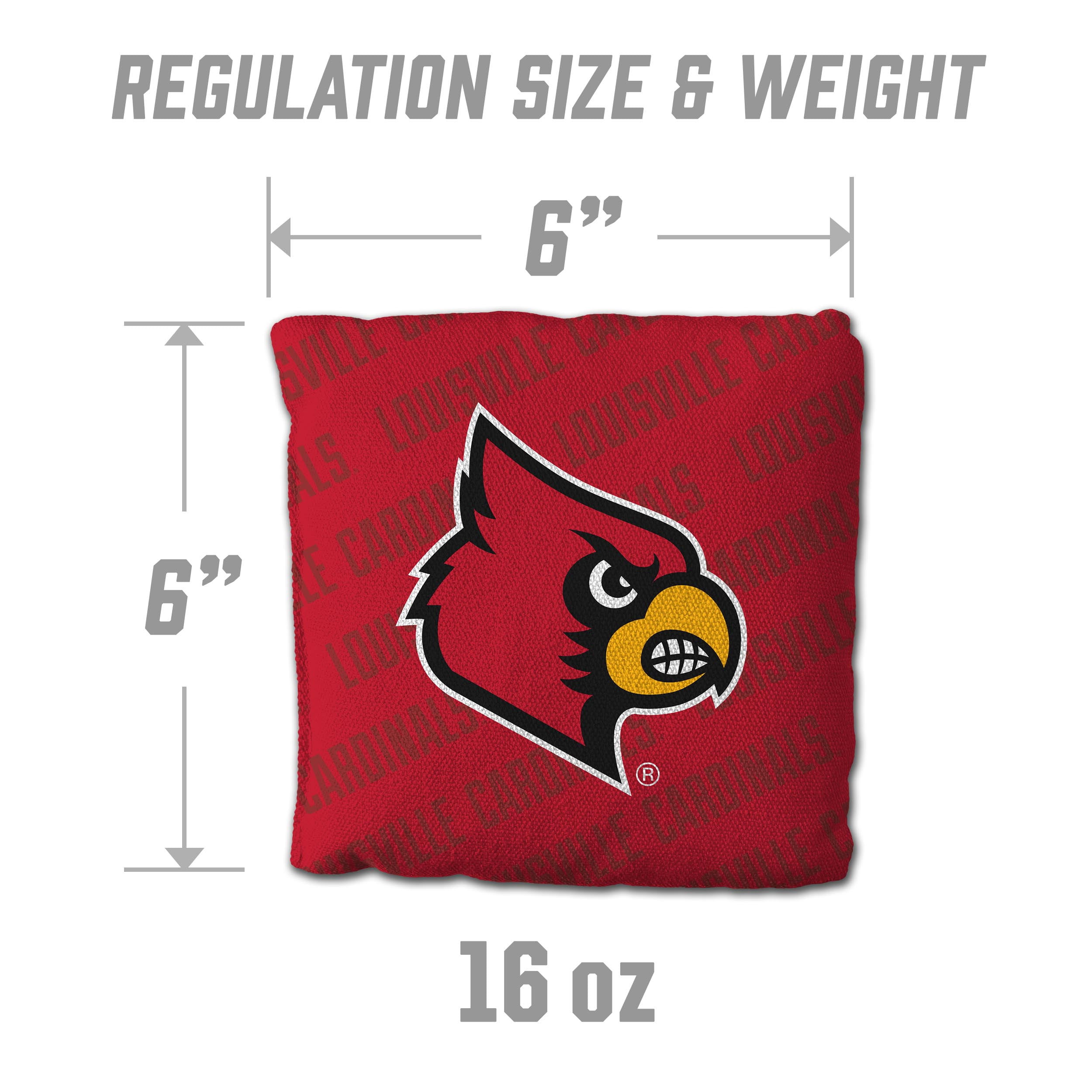 NCAA Louisville Cardinals Cornhole Bags - 4PK - Red