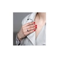 thumbnail image 3 of 1.16 Carat (Ctw) Octagon Blue Sapphire Halo Ring in 14K White Gold with Diamonds for Women, 3 of 6