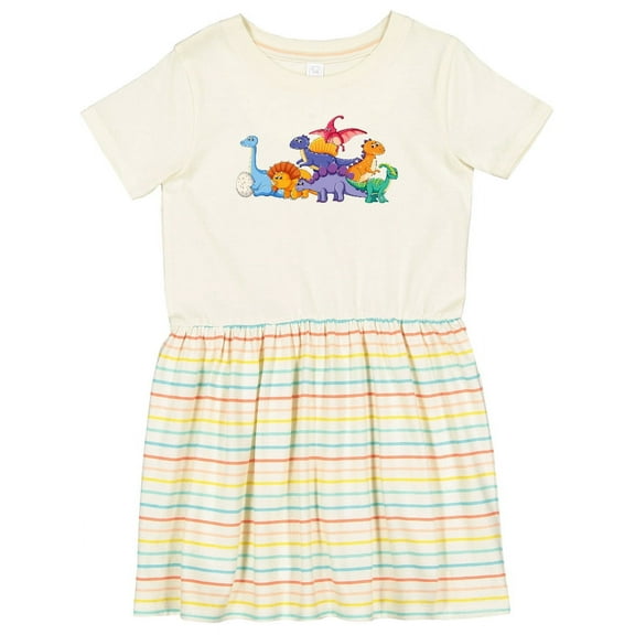 Inktastic Cute Dinosaurs Girls Toddler Dress