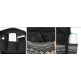 thumbnail image 4 of Chainplus Teenager Girls Backpack Canvas Rucksack School Book Bag with lunch Case black, 4 of 8
