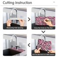 thumbnail image 5 of Yayeee Faucet Mat for Kitchen Sink 14.7" Diatomite Long Splash Guard Pad, Pink Floral Leopard Pattern, 5 of 7