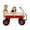 Red+White, variant on Collapsible Folding Wagon, Push Pull Foldable Beach Wagon Cart with All-Terrain Wheels, Heavy Duty Utility Grocery Wagon for Outdoor Camping Garden Sport Shopping,Pink
