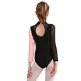 thumbnail image 2 of Alvivi Kids Girls Shiny Beads Long Sleeve Gymnastics Dance Leotard Unitard Athletic Bodysuit Pink 4, 2 of 7