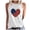 White, variant on AnuirheiH 4th of July Tank Tops for Women American Flag Outfits Sleeveless Patriotic Shirts Women's Sleeveless Summer Sexy Casual Tops Regular Round-Neck Printing Sleeveless Vest Tops