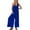Blue, variant on Ltctricy Womens Sleeveless Overalls Casual Loose Wide Leg Flowy Jumpsuits Lounge Lightweight Rompers with Pockets