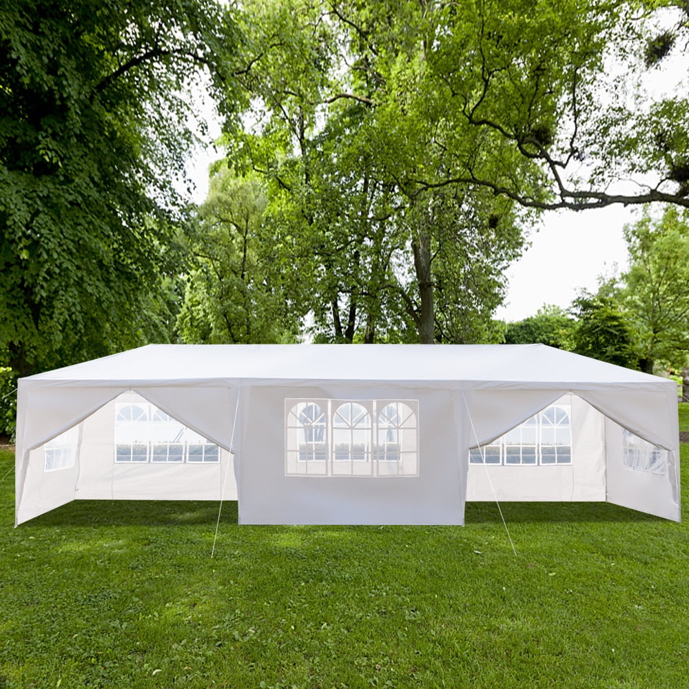 10' x 30' Blue Outdoor Canopy Party Wedding Tent Gazebo Pavilion with 8 Walls​ 