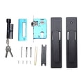 thumbnail image 2 of Keyed Entry Door Lock Lever, Matte Black Interior Entry Door Handle with Lock and Key, Silent Aluminum Alloy, Fluently Open and Close, 2 of 7