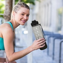 Moocorvic Misting Water Bottles with Time Sports Water Bottles Mist With No Leak Pull Top Spout,Football Accessories,for Gym Camping Hiking Travel Lightweight ,