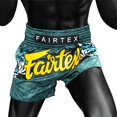thumbnail image 3 of Fairtex Slim Cut Muay Thai Boxing Shorts (Jungle Hunter, X-Large), 3 of 5