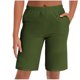 thumbnail image 2 of Pantalones de dormir de color liso para mujer, finos, informales, de cinco cuartos, para el hogar, pijama, 2 of 7