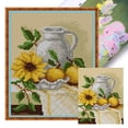 thumbnail image 1 of Hilo Algodón Ecológico Bordado Punto Cruz Girasol Con 11CT 40x50cm, 1 of 9