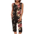 thumbnail image 2 of Conjunto de Verano para las Mujeres Impreso Cuello Redondo sin Mangas Y Pantalones, Casual de Dos Piezas para las Mujeres, 2 of 5