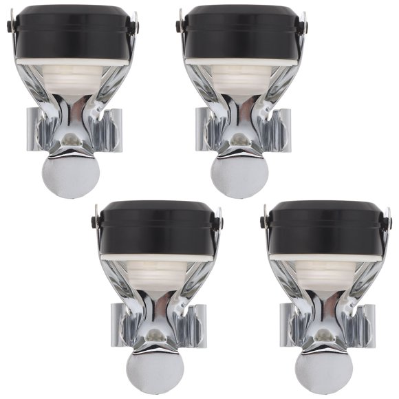 HAMPPLIES 4Ud Tapones De Botella Para Vino De Acero Inoxidable Color Negro Con Antigoteo