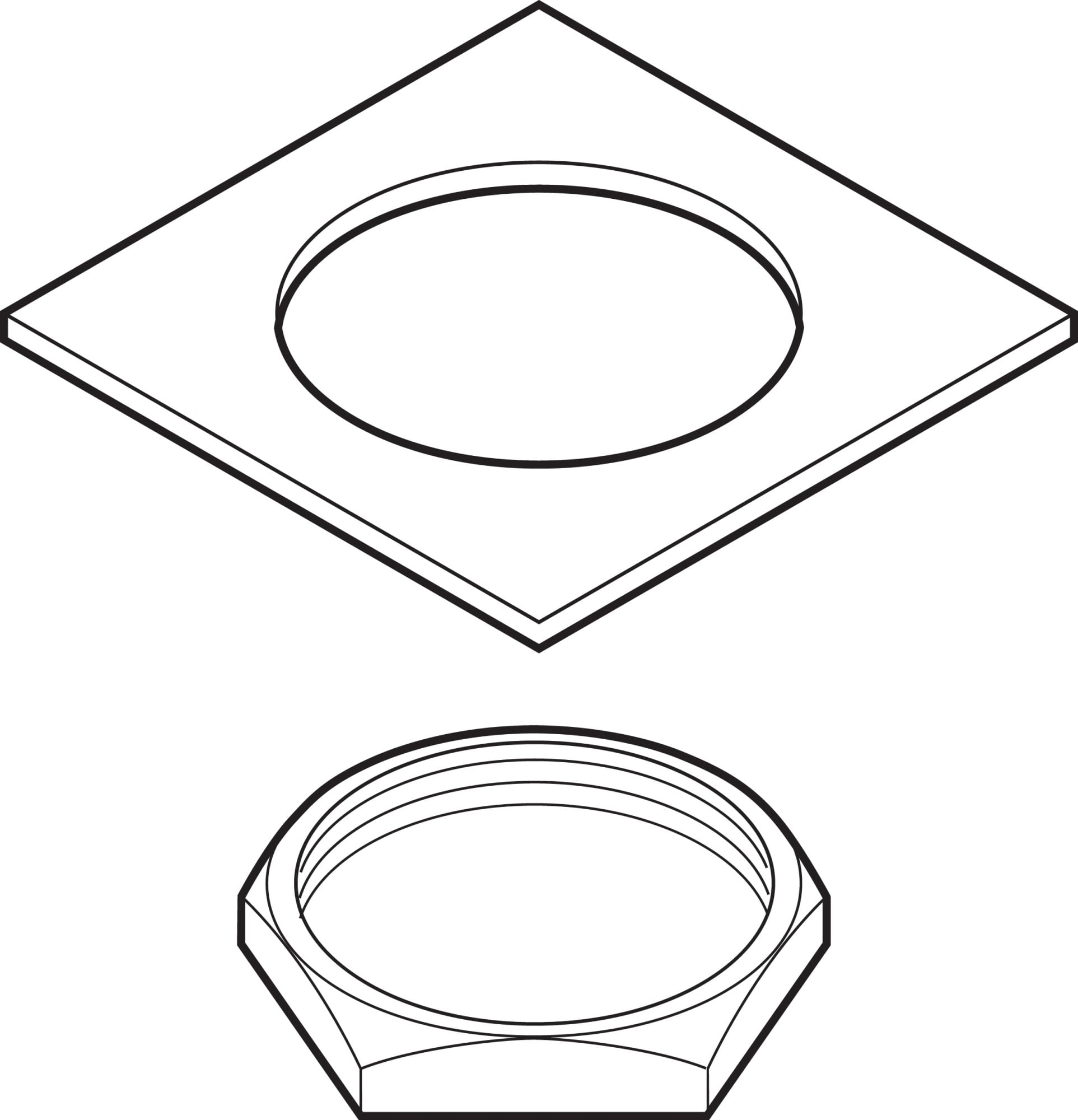 Delta RP6056 Spout Nut And Washer