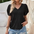 thumbnail image 2 of Tops for Women Trendy Slouchy T Shirts Women Casual Shirt Womens Athletic Shirt Cropped Tee Soft T Ladies Long Sleeve Sheer Top Dressy Summer Tops Thermal Knit Dresses for Tunic Black M, 2 of 7
