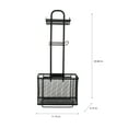 thumbnail image 3 of Bath Bliss Mesh Collection Adjustable Three Shelf Bathroom Organizer in Matte Black, 3 of 5