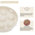 thumbnail image 4 of Cuenco de cerámica para perros de alimentación lenta Albaricoque, 4 of 7