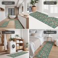 thumbnail image 5 of Green Christmas Floral Pattern Kitchen Rugs Sets Of 3,Kitchen Runner Rugs Non Skid Washable,Decorative Kitchen Floor Mats for Kitchen,Sink,Laundry,17"x30"+ 17"x47" + 17"x59", 5 of 6