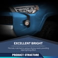 thumbnail image 4 of Front Upper Lower Bumper Grill + Fog Lights Set Fit For 2014-2019 Toyota 4Runner SR5, 4 of 10