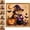 #-01B, variant on DIY Halloween Pearl Diamond Painting Art Kit, Full Round Pearl Rhinestone Wizard Dog Canvas Picture with Golden Frame, 7.8Inch Jack O Lantern Bat Moon Wall Decor Craft Gift for Adults Beginners