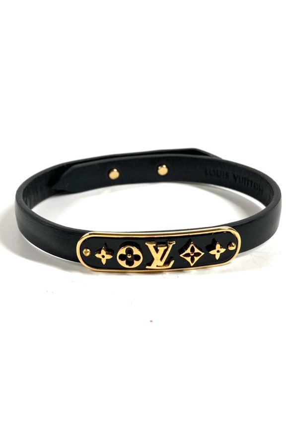 Pre-Owned LOUIS VUITTON M8025E Monogram Flower Bracelet Cruiser Accessory Bangle Leather Women's