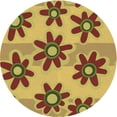 thumbnail image 1 of Ahgly Company Machine Washable Indoor Round Transitional Mahogany Brown Area Rugs, 8' Round, 1 of 7