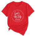 thumbnail image 5 of Loose Fit T-Shirts Girl'S Trip 2025 T Shirt Women'S Fashion Round Neck Casual Short Sleeves,Red Women Cotton T Shirt 3XL, 5 of 5