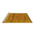 thumbnail image 2 of Ahgly Company Machine Washable Indoor Rectangle Oriental Yellow Industrial Area Rugs, 2' x 3', 2 of 4