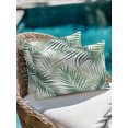 thumbnail image 4 of Outdoor Pillows Waterproof, Green Tropical Botanical Bedding Throw Pillows with Insert for Couch Sofa Bed, Summer Palm Leaves Plants 12x20 Inch Pillowcases Decorative Camping Patio Pillow Set of 1, 4 of 8