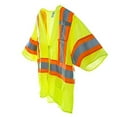 thumbnail image 2 of 10-Pack of Cordova V32014XL Cor-Brite Type R, Class III, Lime Mesh Vest, Zipper Closure, Two-Tone Contrasting Trim/Reflective Tape, Multiple Pockets, 4X-Large, 2 of 4