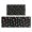 Black Colorful Skull, variant on Black Dancing Skeleton Pattern Kitchen Rugs Sets Of 2,Anti Fatigue Kitchen Mat Rugs Non Slip Washable,Decorative Kitchen Floor Mats for Kitchen,Sink,Laundry,17"x30"+17"x47"