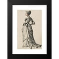 thumbnail image 2 of Carl Von Aegeri 11x14 Black Modern Framed Museum Art Print Titled - Standing Lady in Profile (1530), 2 of 5