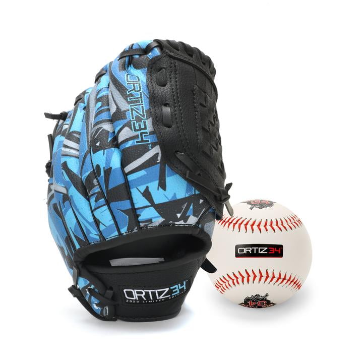 Ortiz34 TBall Glove & Ball Set David Ortiz Graffiti 9" Youth Baseball