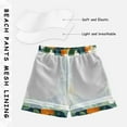 thumbnail image 3 of FORMRS Boys Swim Trunks Quick Dry Mesh Liner Boardshorts Sizes XS-XL, Orange Fruit, 3 of 7