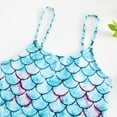 thumbnail image 5 of LYMAYTER Kids Girls One Piece Bikini Swimsuits for Toddler Multi-color Printed Bathing Suit Summer Beach halter Swimwear 4-8 Years, 5 of 9