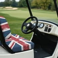 thumbnail image 4 of Binienty Union Jack Golf Cart Seat Dust Cover for Bench and Backrest 2 Piece Universal Golf Car Seat Cushion Cover, Suitable for All Weather, 4 of 8