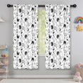 thumbnail image 5 of Blackout Kids Curtains,Black White Baseball Icons Pattern Childrens Insulated Curtains Set Of 2,Bedroom Essentials,Toddler Room Decor 42"x63", 5 of 5
