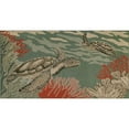 thumbnail image 2 of Liora Manne Riviera Indoor Outdoor Area Rug, Sea Turtles, 6' 6" x 9' 3", 2 of 7