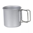 thumbnail image 1 of Taza para senderismo,taza para acampar de aleación de aluminio con asa plegable de metal,Taza de café liviana con asas plegables de viaje,Taza para mochilero Taza portátil para senderismo al, 1 of 8