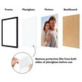 thumbnail image 5 of Americanflat 16x24 Poster Frame with Polished Plexiglass 5 Pack Galleria Collection Frames Wall - Black, 5 of 8