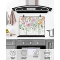 thumbnail image 5 of nqOlkjepod Large Induction Cooktop Protector Mat 28.5"x20.5", Spring Flowers Stove Top Covers for Electric Stove, Colorful Botanical Floral Leaves Vines Stove Burner Cover Mats Stove Cover, 5 of 8