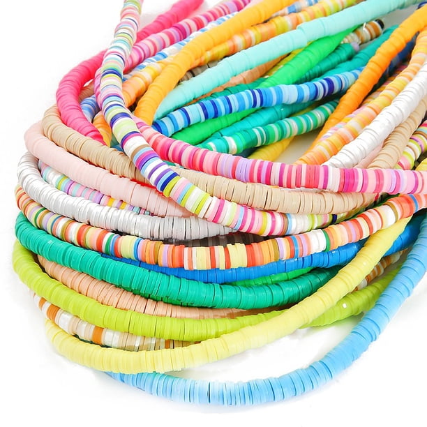 40cm / string 350pcs Clay Beads Spacer Beads for DIY Jewelry Making Bracelet Necklace Gao Jiahui unisex