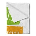 thumbnail image 2 of Live Laugh Love Soft Flannel Fleece Blanket, Lifestyle Message in Vibrant Tones Joyful Life Philosophy Wise Words Design, Cozy Plush for Indoor and Outdoor Use, 50" x 70", Multicolor, by Ambesonne, 2 of 5