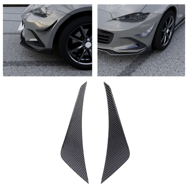Front Bumper Side Spoiler Sporty Look Increase Stability for Miata ND 2016 Onwards