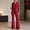 Wine, variant on BRGZLK Women Dressy Jumpsuit 2026 Trendy Solid Color Long Sleeve Collared Flare Leg Romper Casual Business Work Jumpsuits Night Out Outfit Overalls Wine L