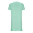 thumbnail image 4 of Womens Short Sleeve Mini T-Shirt Dress Workout Sport Tennis Athletic Dress With 2 Pockets, 4 of 4
