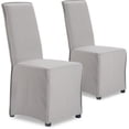 thumbnail image 2 of Millwork Holdings,. Co Inc Finch Grayson Slipcover Dining Chair, Set of 2 Light Gray, 2 of 9